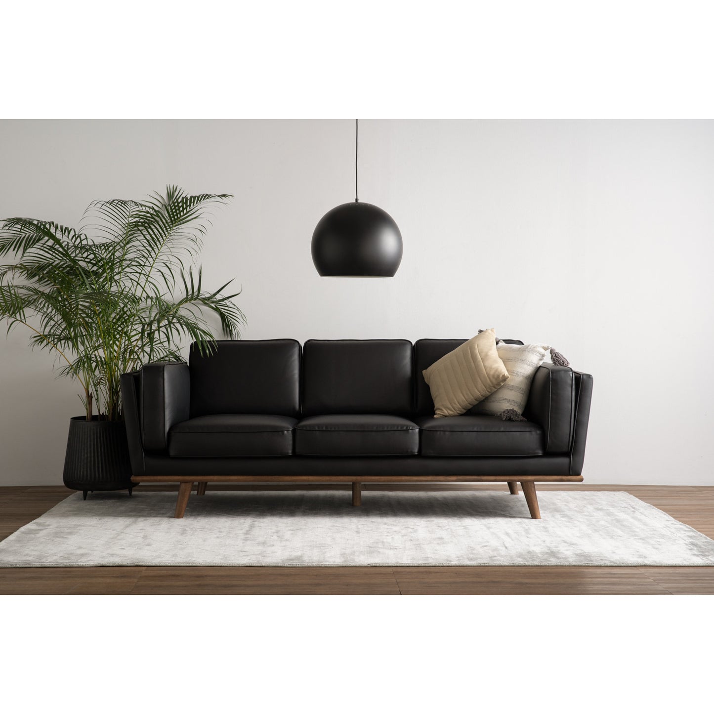 CIVIC 3 Seater Sofa - Black