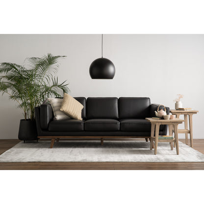 CIVIC 3 Seater Sofa - Black