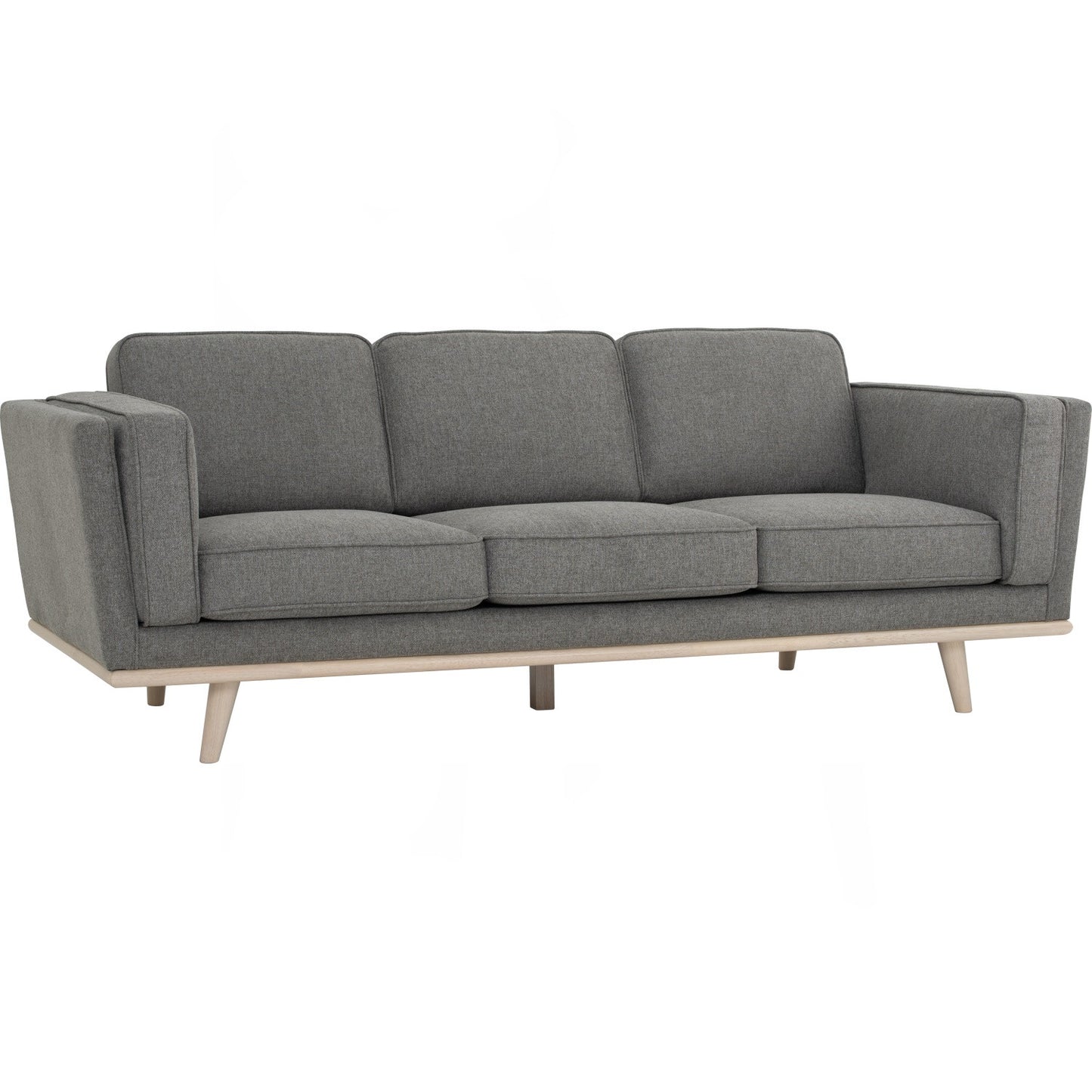 CIVIC 3 Seater Sofa - Chrome Grey
