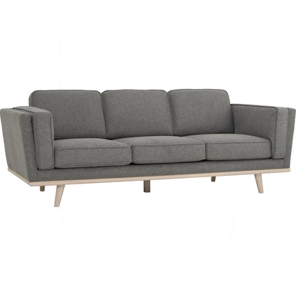 CIVIC 3 Seater Sofa - Chrome Grey