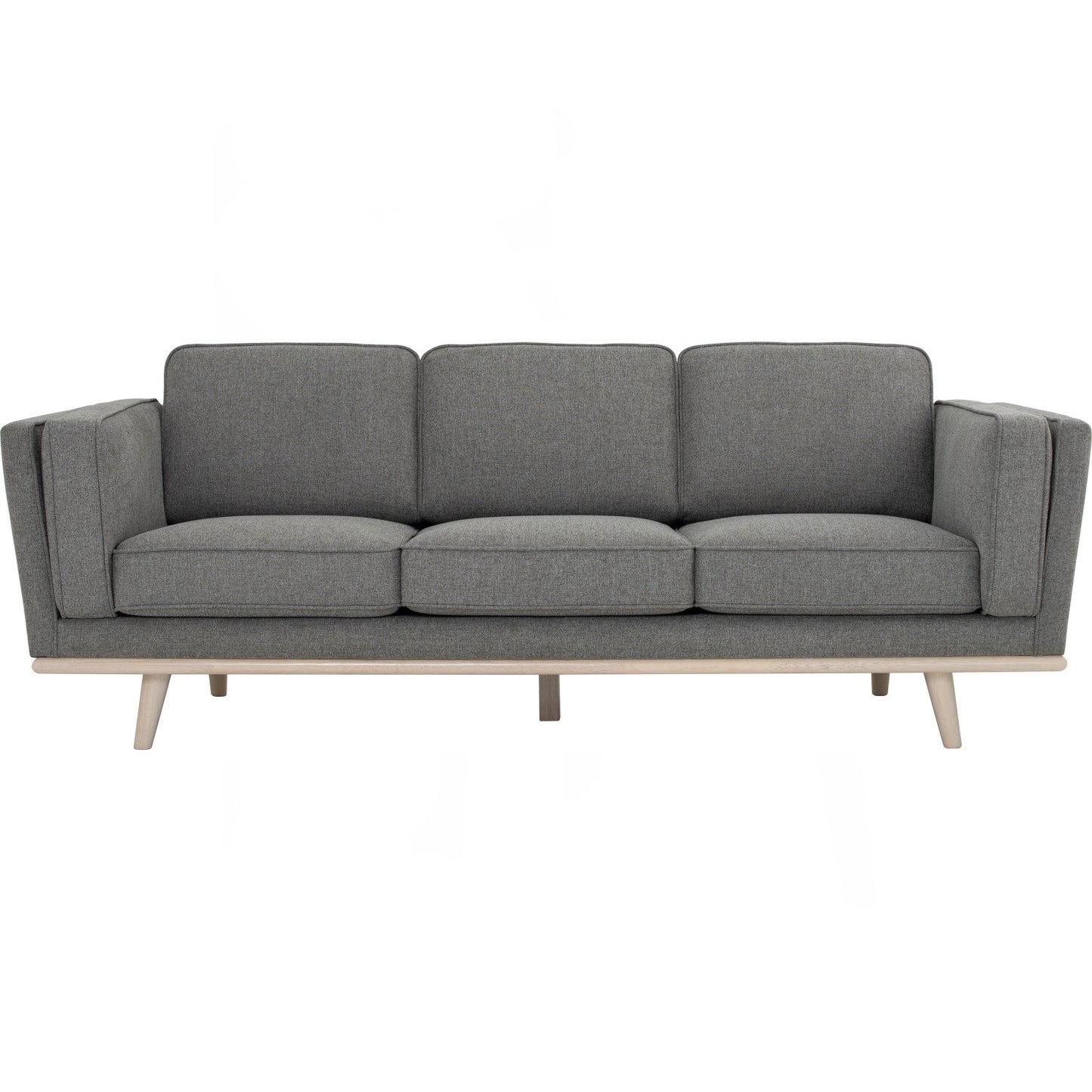 CIVIC 3 Seater Sofa - Chrome Grey