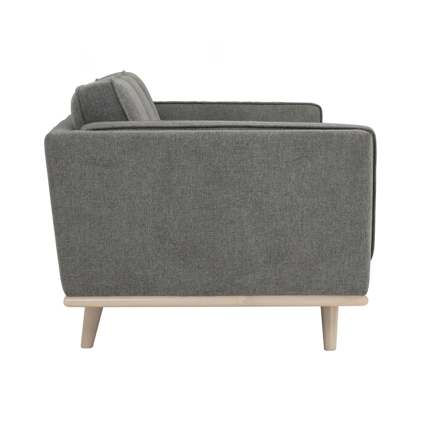 CIVIC 3 Seater Sofa - Chrome Grey