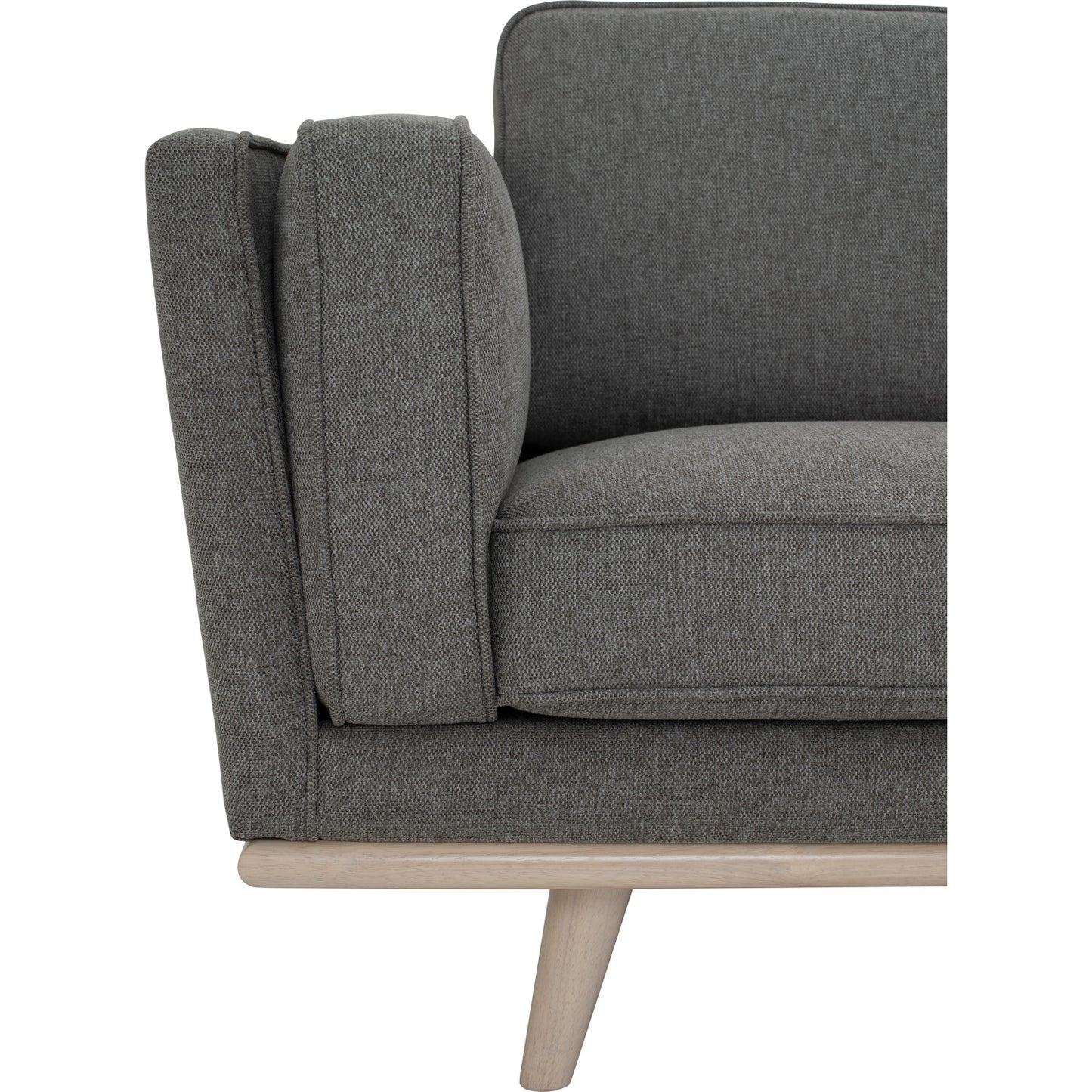 CIVIC 3 Seater Sofa - Chrome Grey