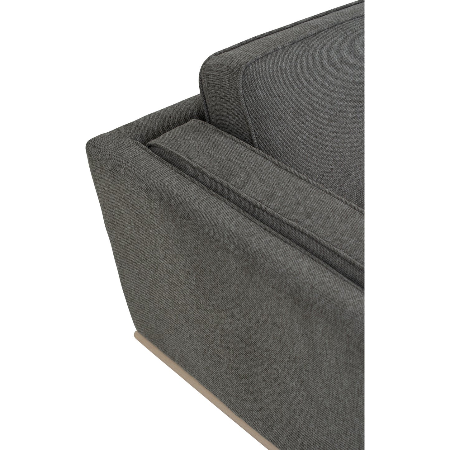 CIVIC 3 Seater Sofa - Chrome Grey