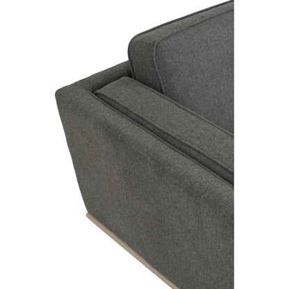 CIVIC 3 Seater Sofa - Chrome Grey