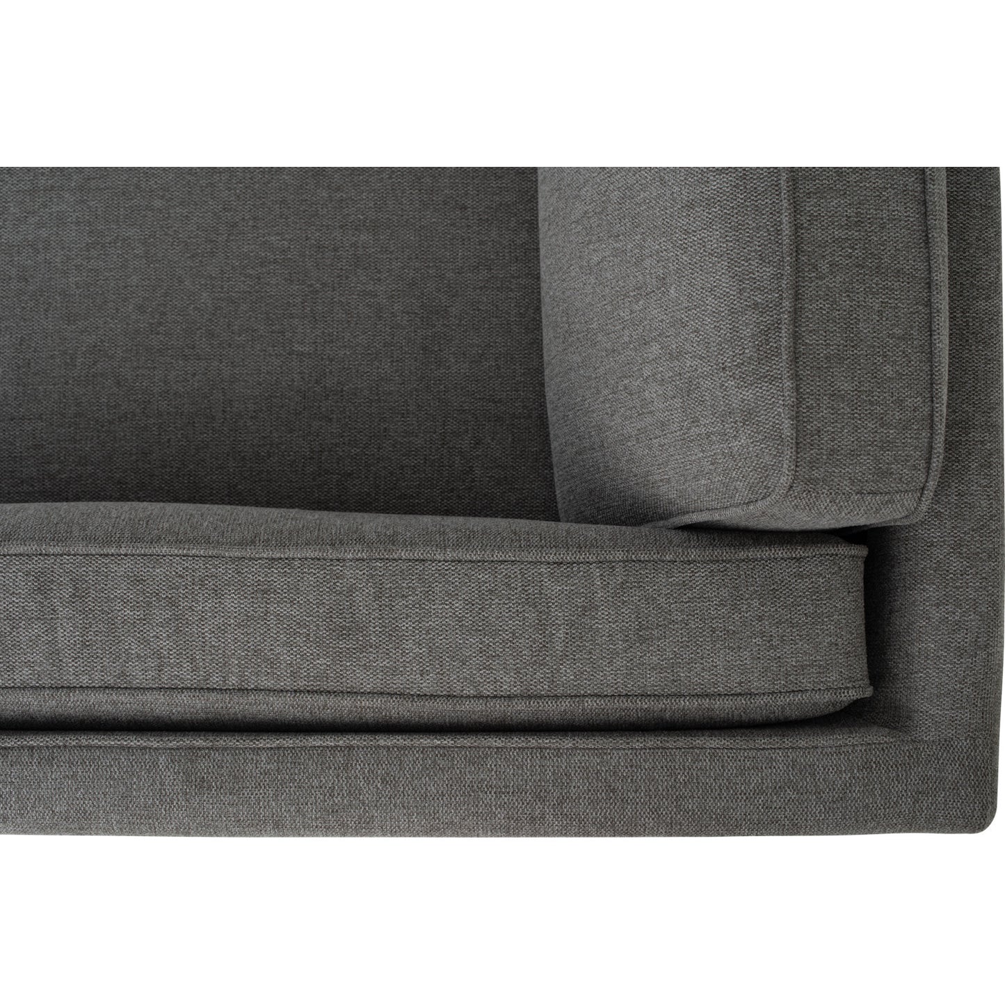 CIVIC 3 Seater Sofa - Chrome Grey