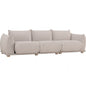 CLIO 3 Seater Sofa - Beige (Pets Friendly Fabric)