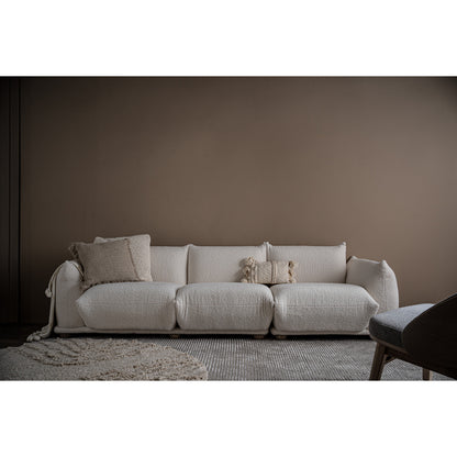 CLIO 3 Seater Sofa - Cream White