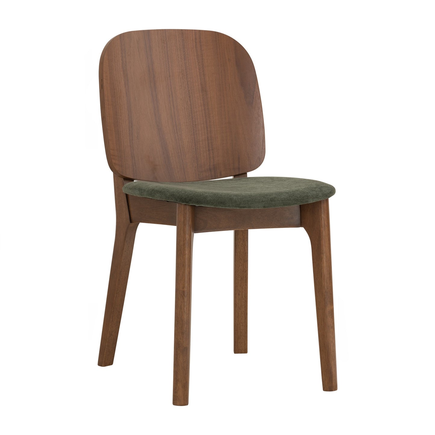 CORA Dining Chair - Cocoa, Deep Green