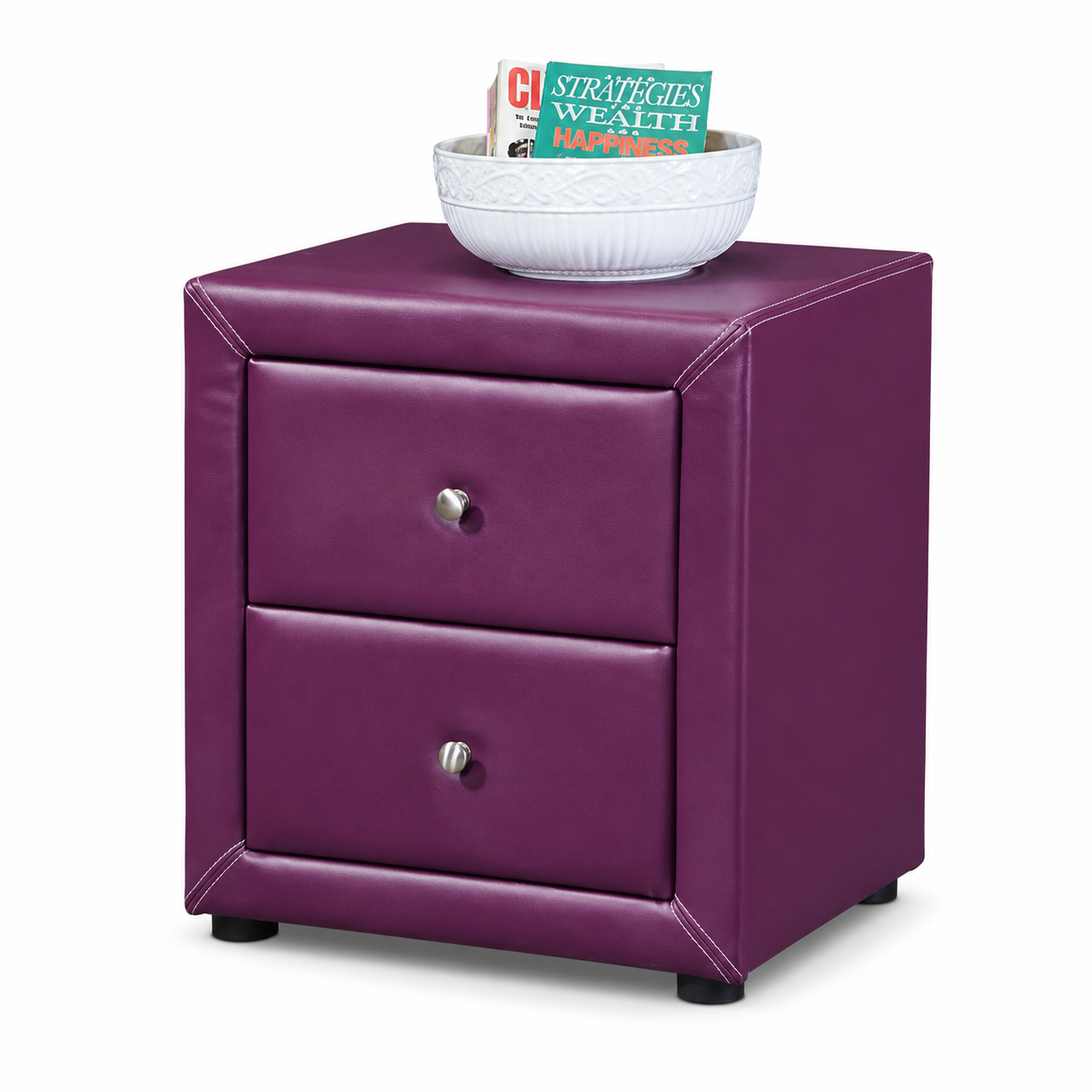 CALVINIA Bed Side Table - Scarlett