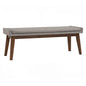 CHANEL Bench - Cocoa Leg, Light Grey Seat (1400L)
