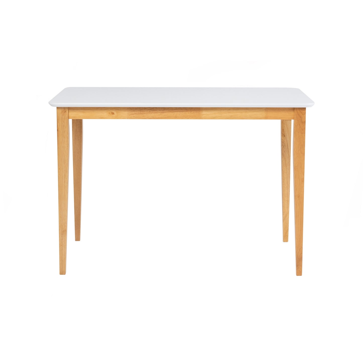 CHARMANT Dining Table - Natural Leg, White Top (1100L)