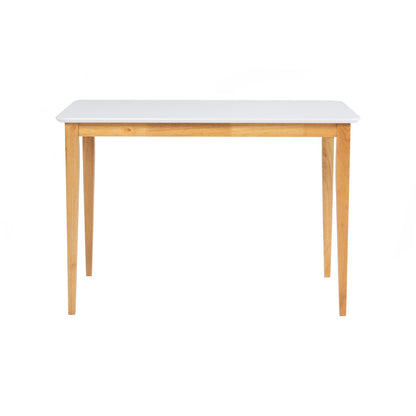 CHARMANT Dining Table - Natural Leg, White Top (1100L)