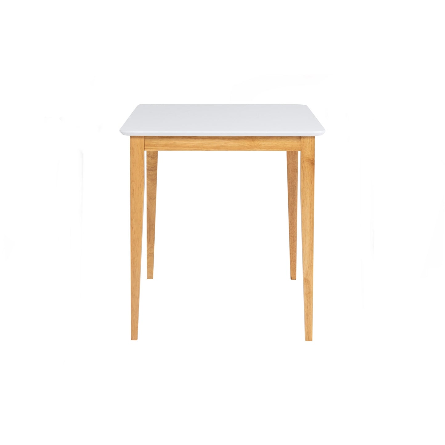 CHARMANT Dining Table - Natural Leg, White Top (1100L)