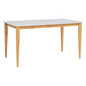 CHARMANT Dining Table - Natural Leg, White Top (1400L)