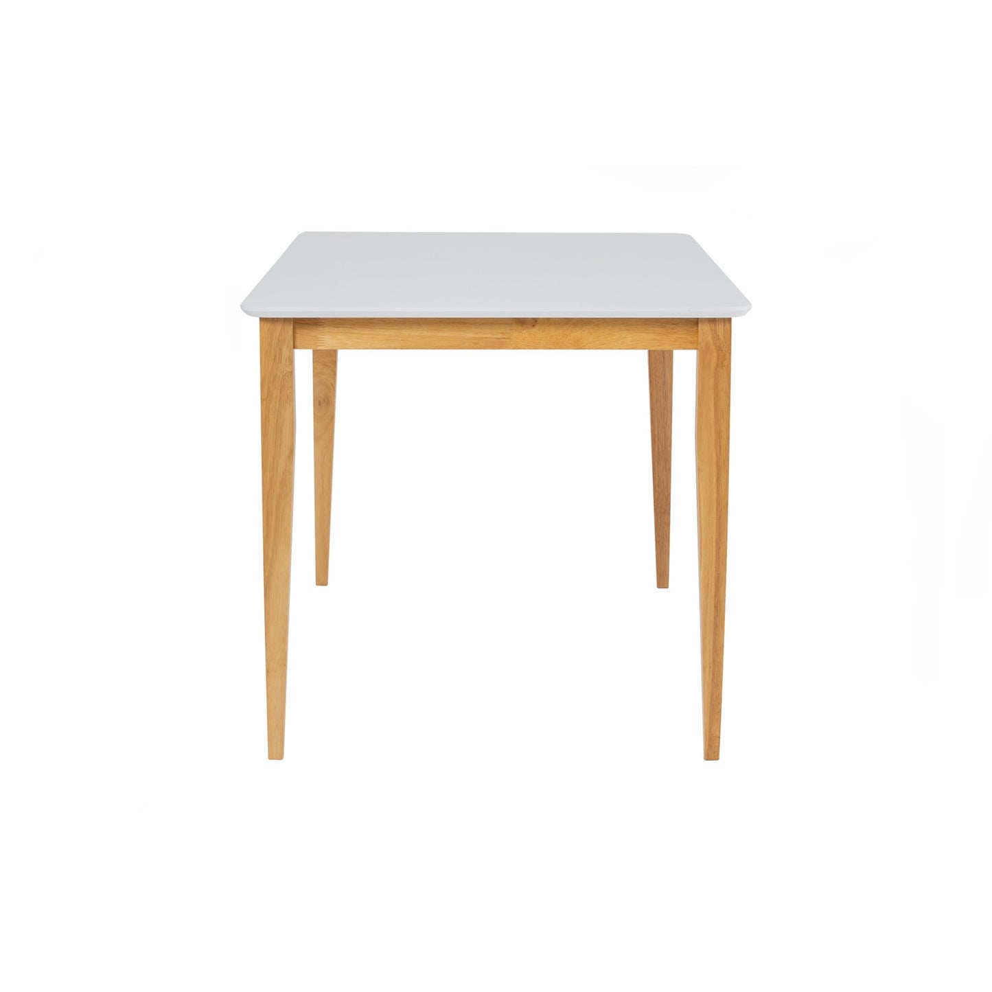CHARMANT Dining Table - Natural Leg, White Top (1400L)