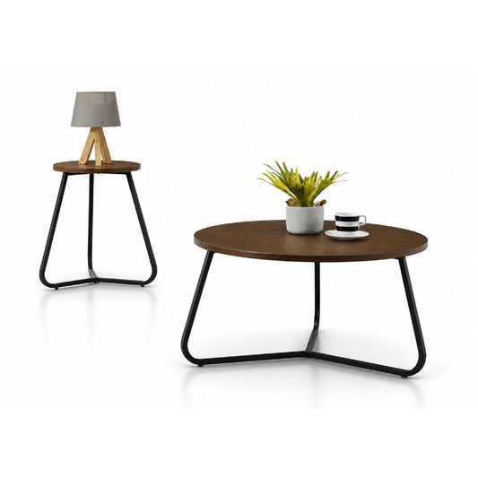 CLIPTO Coffee Table + Side Table - Walnut