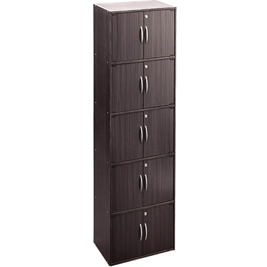 CODEY 10 Door Storage Box With Lock - Light Cappuccino