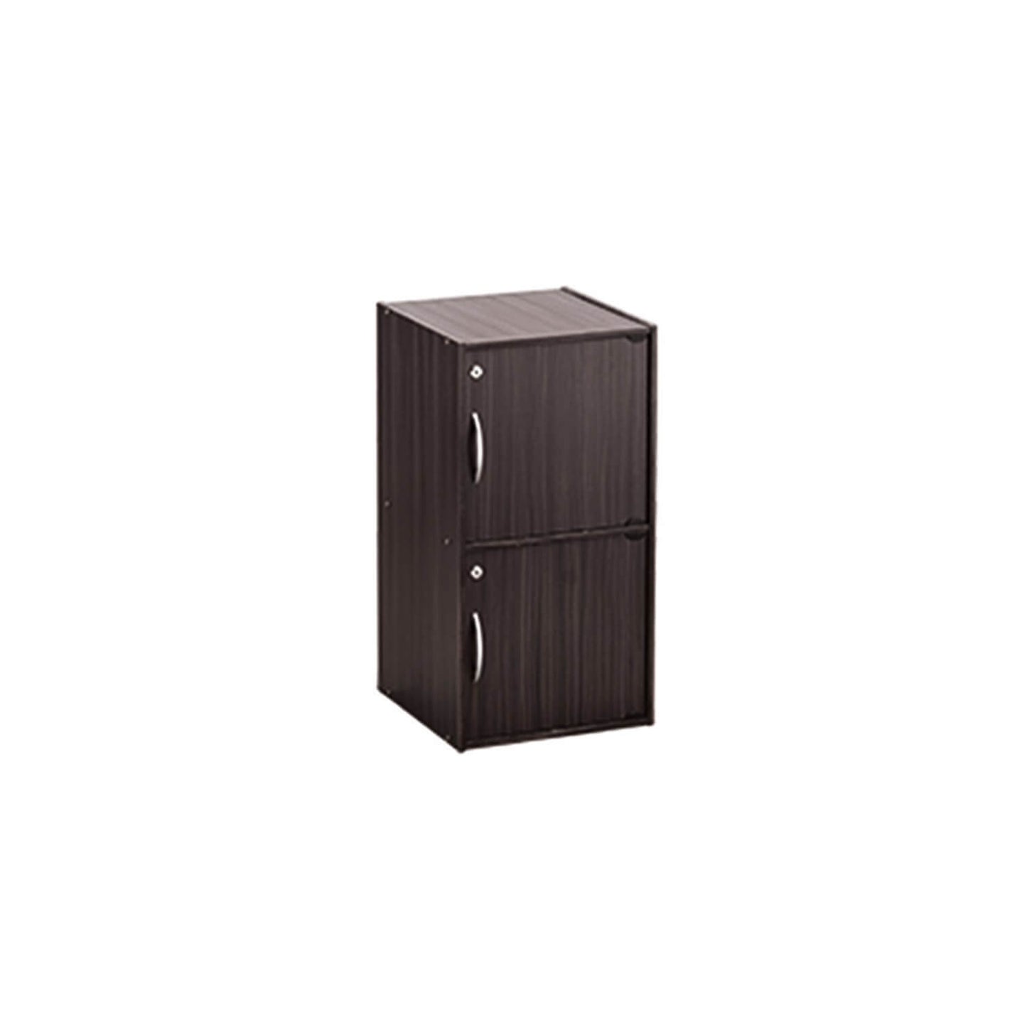 CODEY 2 Door Storage Box With Lock - Light Cappuccino