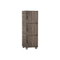 CODEY 3 Door Storage Box With Lock - Felton Oak