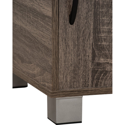 CODEY 3 Door Storage Box With Lock - Felton Oak