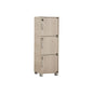 CODEY 3 Door Storage Box With Lock - Grey Line