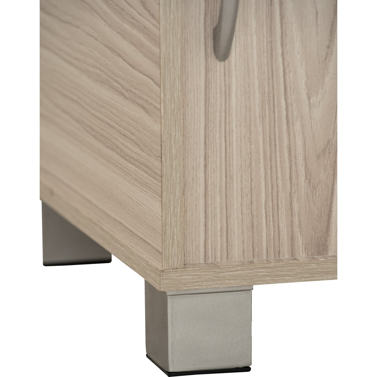 CODEY 3 Door Storage Box With Lock - Grey Line
