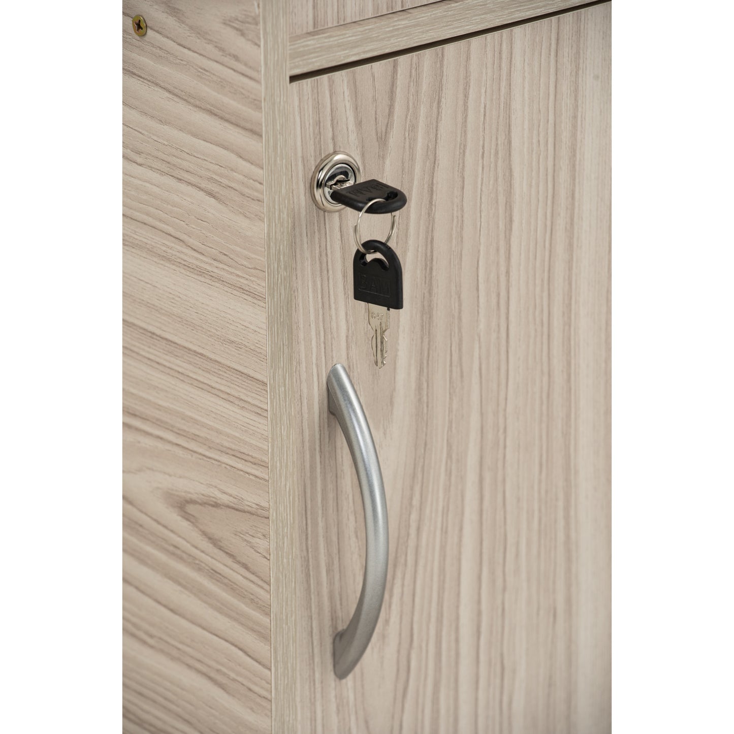 CODEY 3 Door Storage Box With Lock - Grey Line