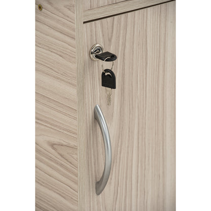 CODEY 3 Door Storage Box With Lock - Grey Line