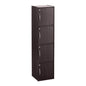 CODEY 4 Door Storage Box With Lock - Light Cappuccino
