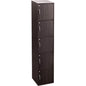 CODEY 5 Door Storage Box With Lock - Light Cappuccino