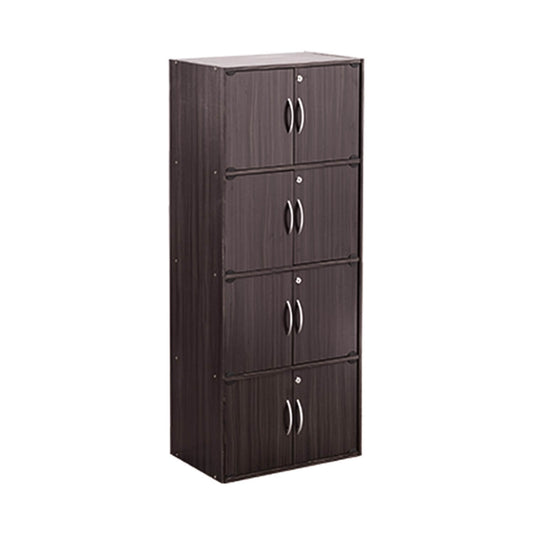 CODEY 8 Door Storage Box With Lock - Light Cappuccino
