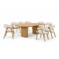Dining Set ( 1 Costa Table + 8 Nelson Chair ) - Beech