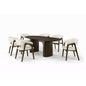 Dining Set ( 1 Costa Table + 6 Nelson Chair ) - Walnut