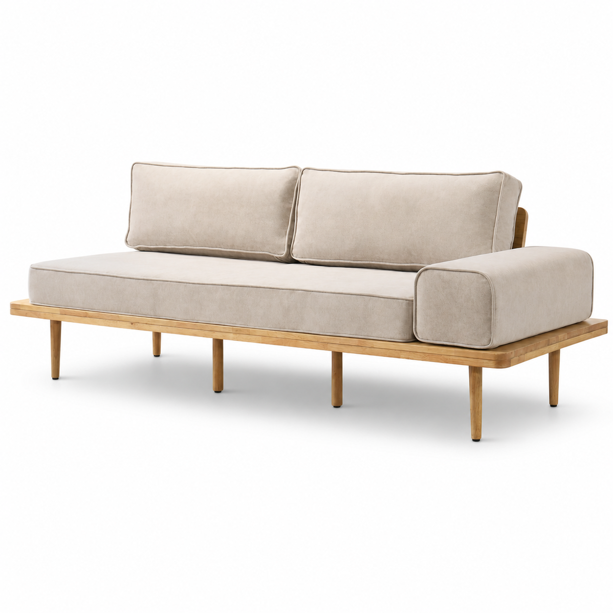 DAIKI 3 Seater Sofa - Beech (Easy Clean Fabric)