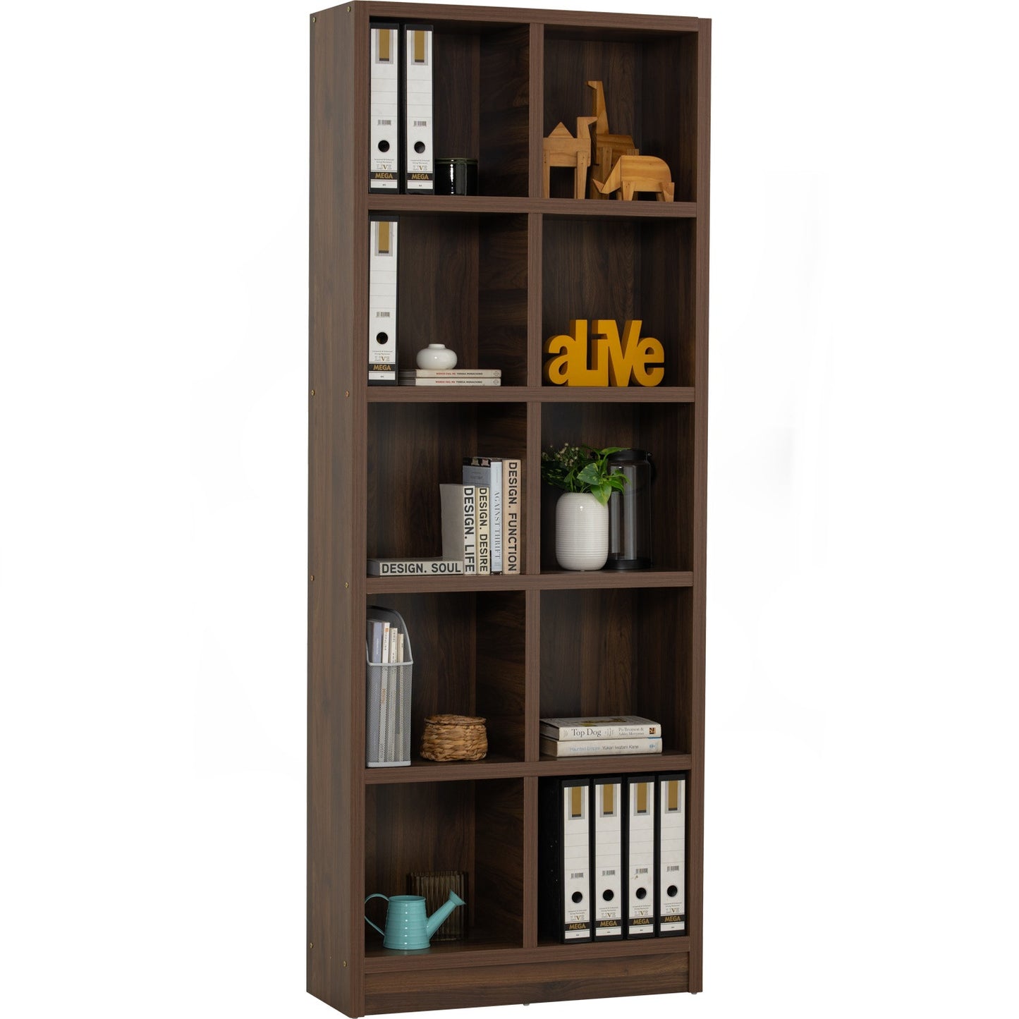 DAVE File Cabinet (10 Compartment) - Walnut