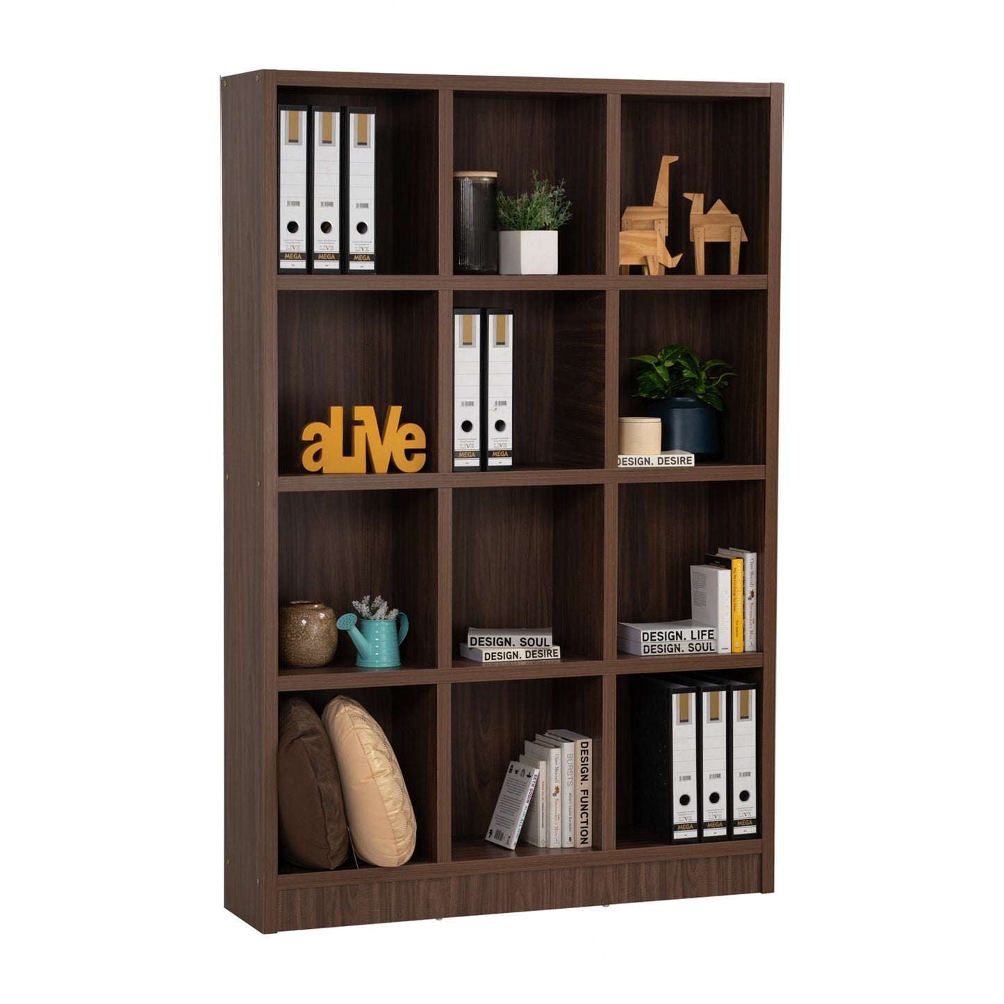 DAVE File Cabinet (12 Compartment) - Walnut