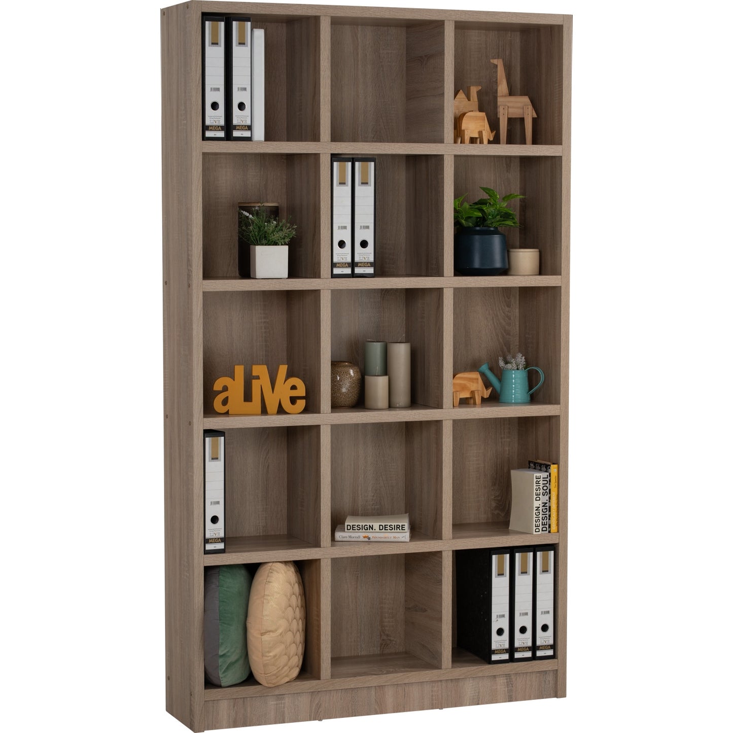 DAVE File Cabinet (15 Compartment) - Sonoma Oak