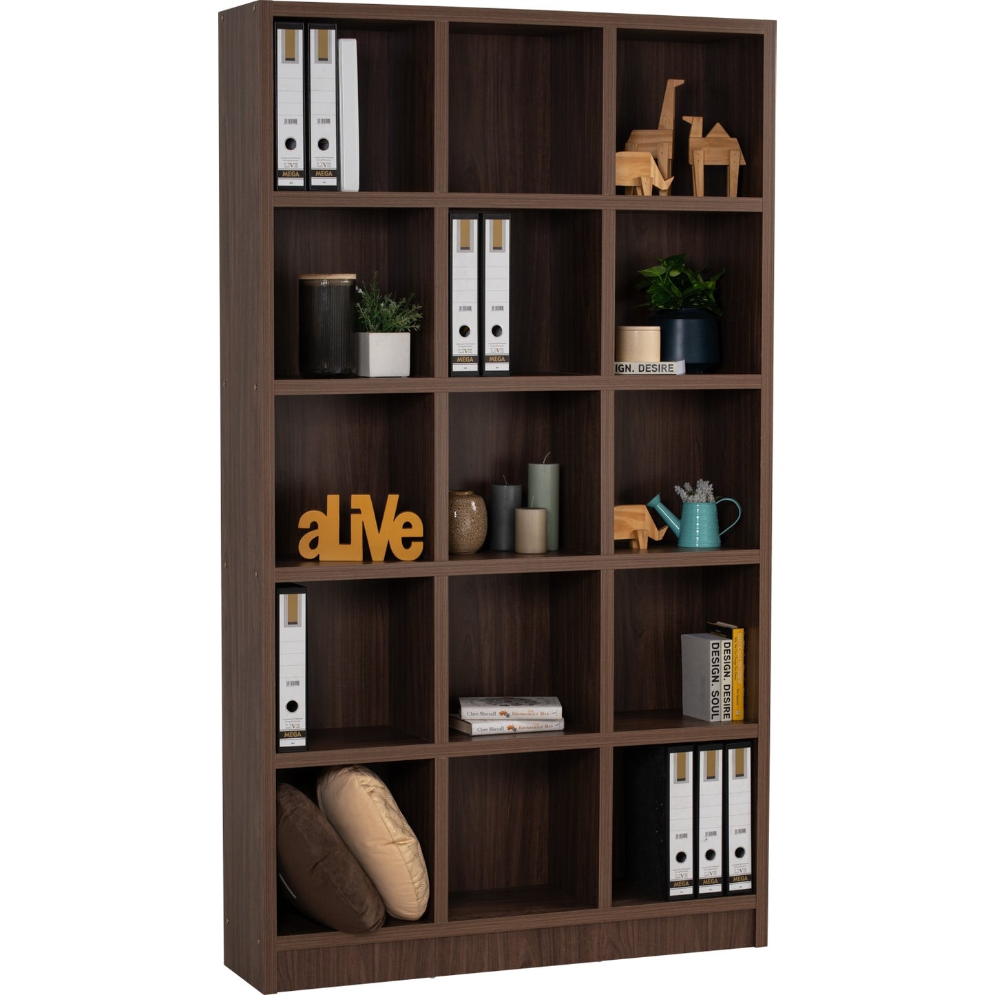 DAVE File Cabinet (15 Compartment) - Walnut