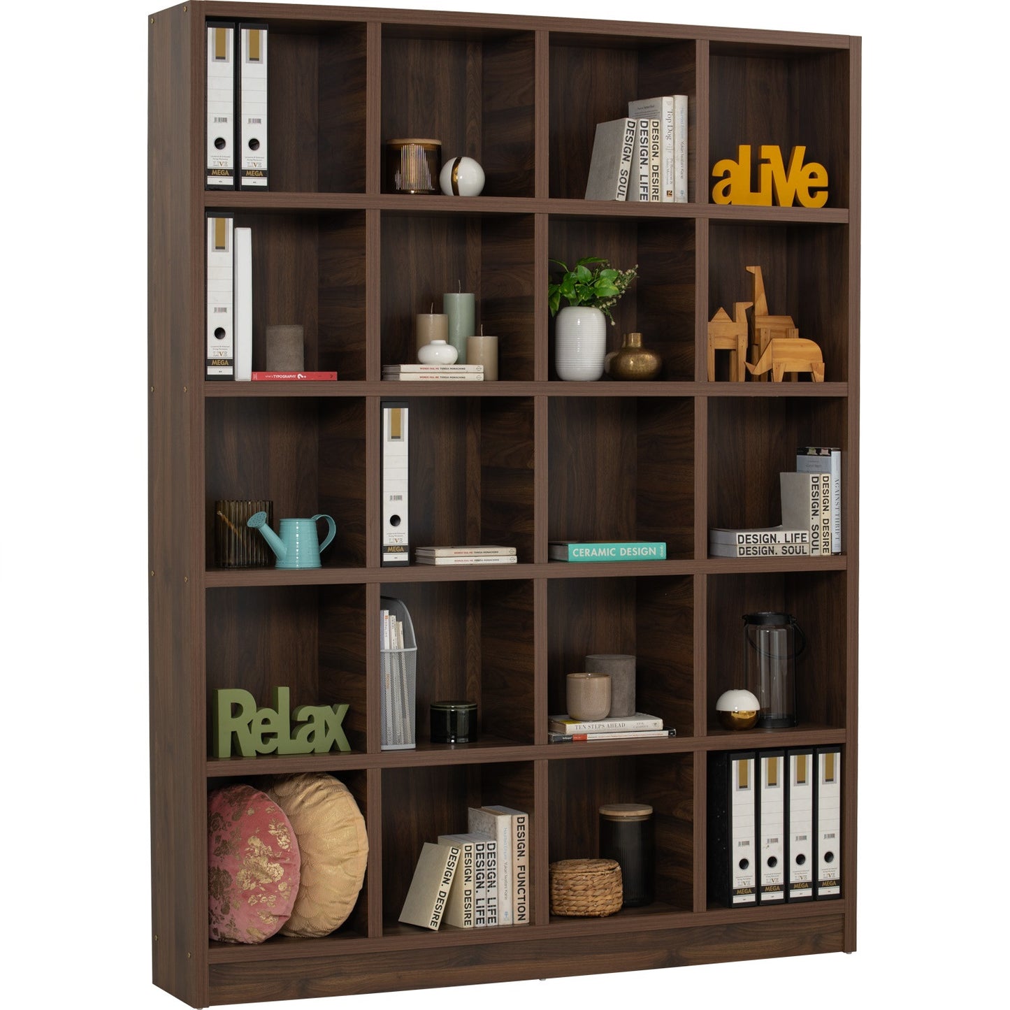 DAVE File Cabinet (20 Compartment) - Walnut