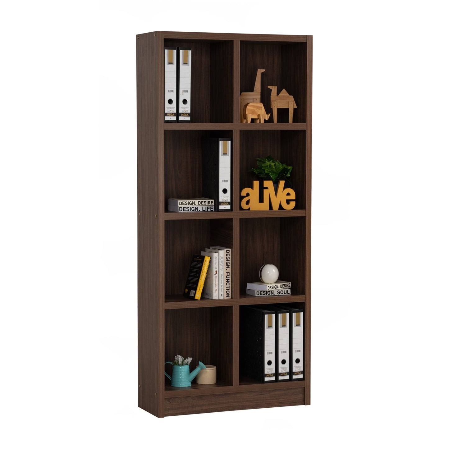 DAVE File Cabinet (8 Compartment) - Walnut