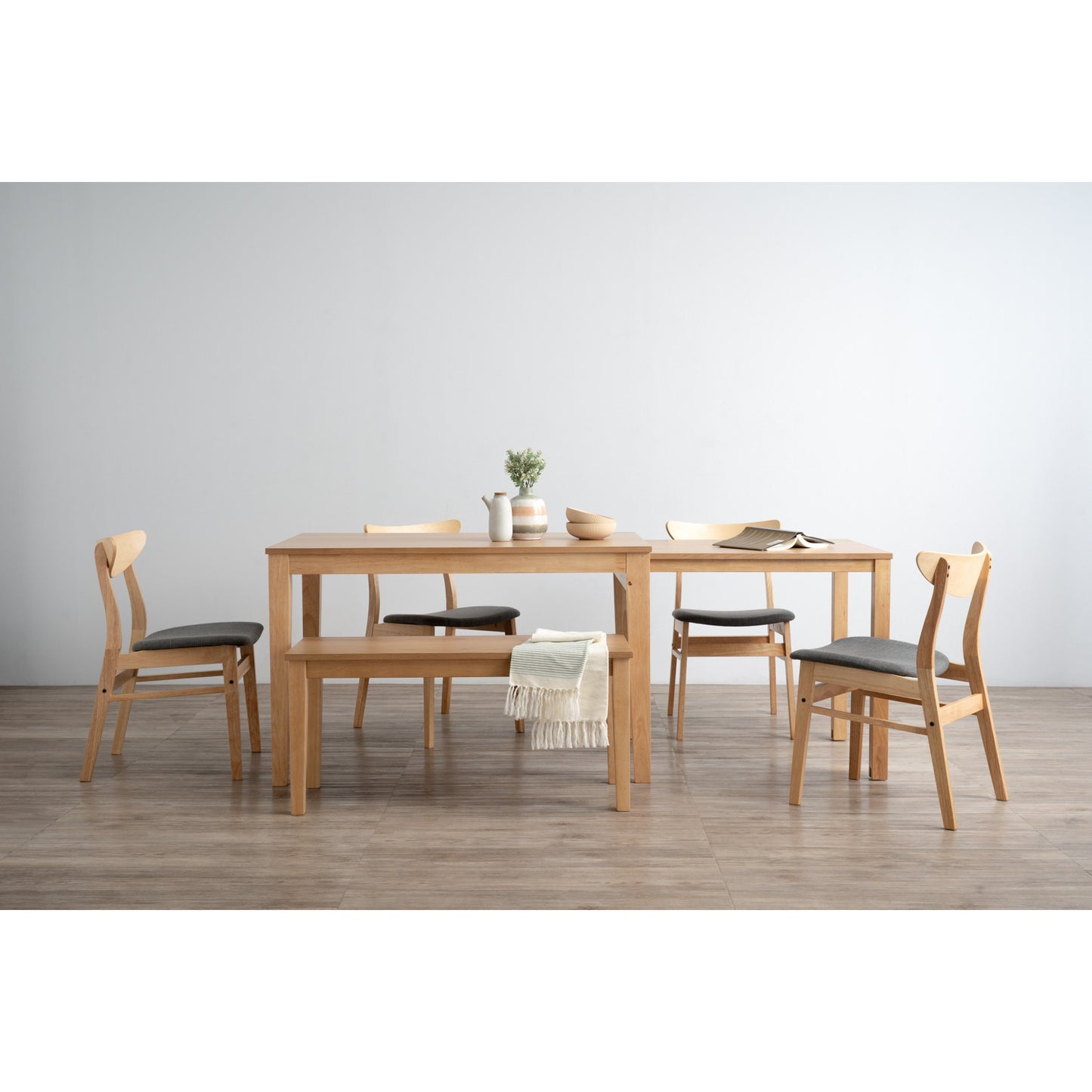 DITTA Extendable Dining Table - Natural (1200 + 750L)