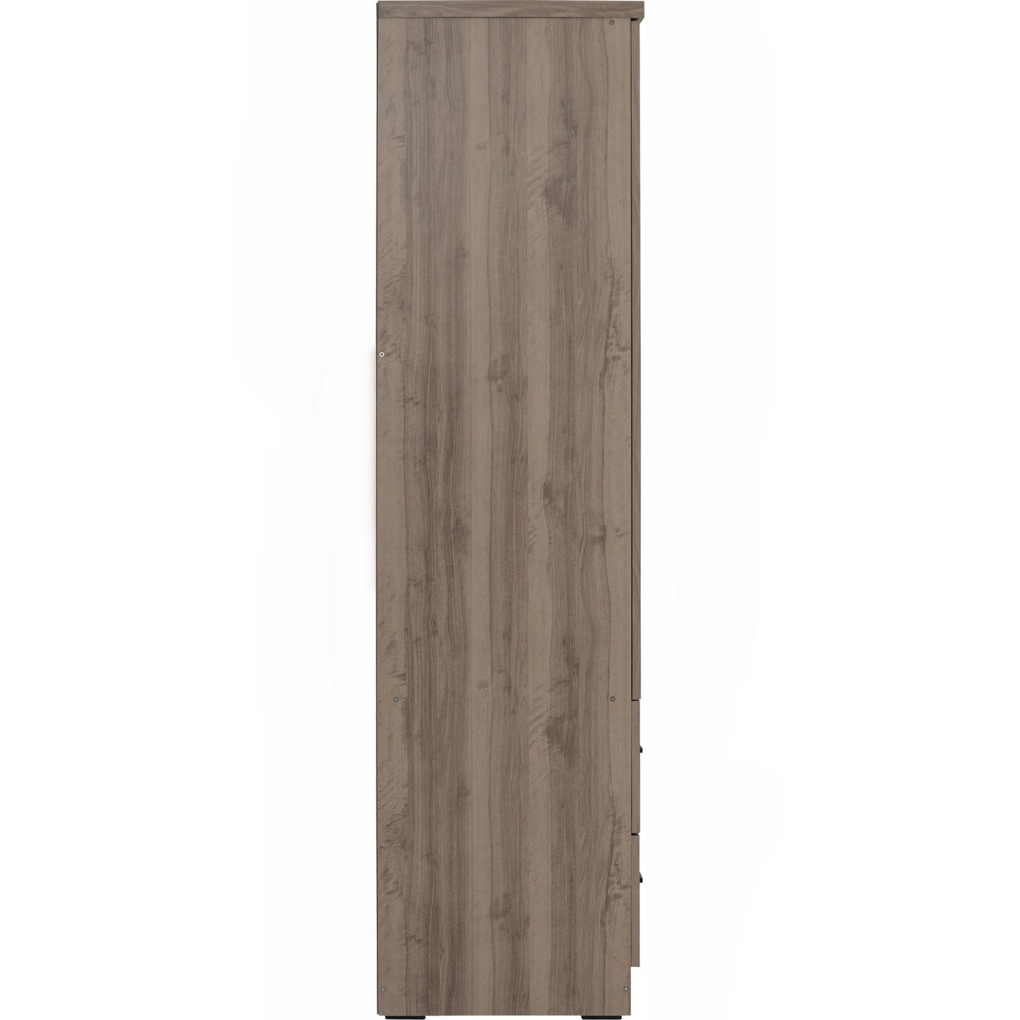 DUBLIN 2 Door 2 Drawer Wardrobe - Dark Oak (600L)