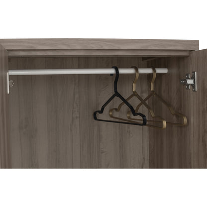 DUBLIN 2 Door 2 Drawer Wardrobe - Dark Oak (600L)