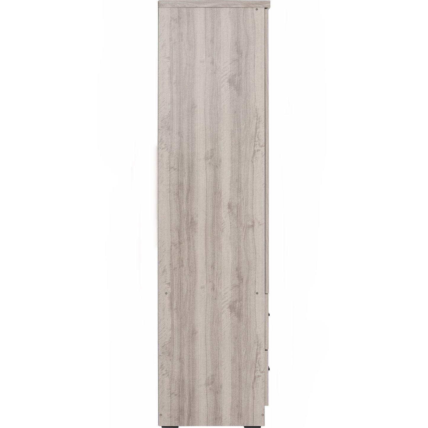 DUBLIN 2 Door 2 Drawer Wardrobe - Light Oak (600L)