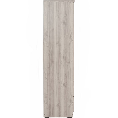 DUBLIN 2 Door 2 Drawer Wardrobe - Light Oak (600L)