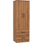 DUBLIN 2 Door 2 Drawer Wardrobe - Natural Oak (600L)
