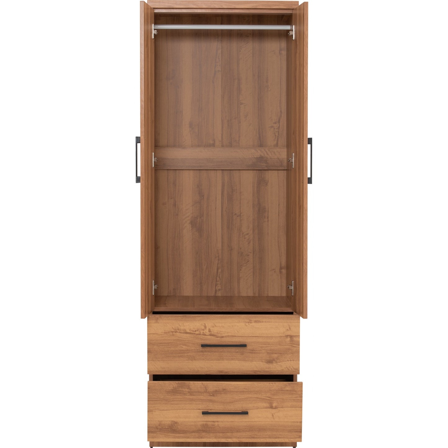 DUBLIN 2 Door 2 Drawer Wardrobe - Natural Oak (600L)