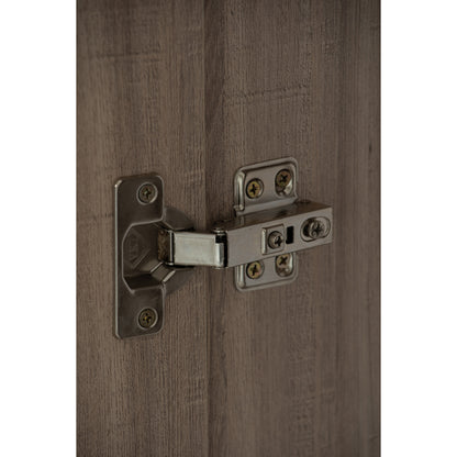 DUBLIN 2 Door 2 Drawer Wardrobe - Dark Oak (800L)