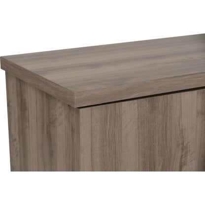 DUBLIN 2 Door Low Wardrobe - Dark Oak